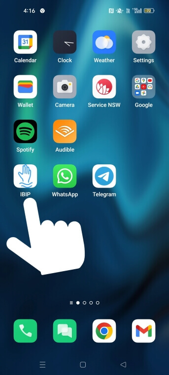 IBIP on Android Home Screen