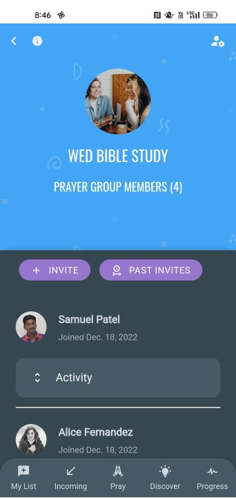 Prayer Group Members