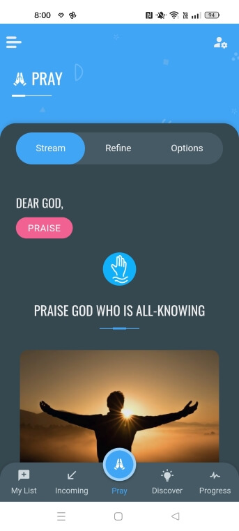 prayer stream
